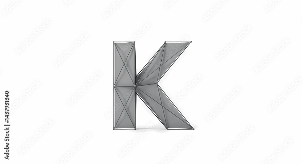 Obraz premium letter K