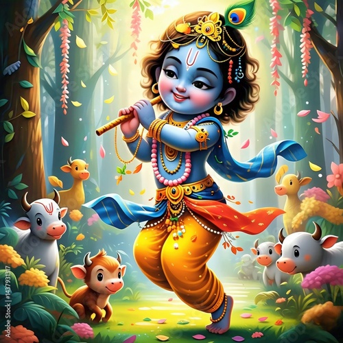 krishna bhagwan photo | cute krishna images wallpapers | little radha krishna drawing | krishna wallpaper hd 4k | krishna janmashtami | krishna jayanthi | Divine Lord Krishna Playing Flute Spiritual 