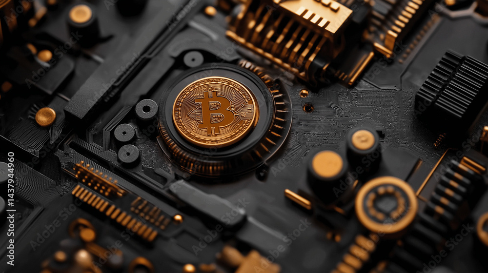 Fototapeta premium DeFi blockchain protocol. Cryptocurrency transparency. Visual representation of layered DeFi cryptocurrency wallets.