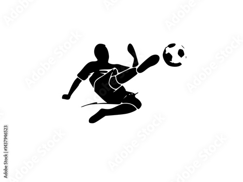 soccer player kicking ball