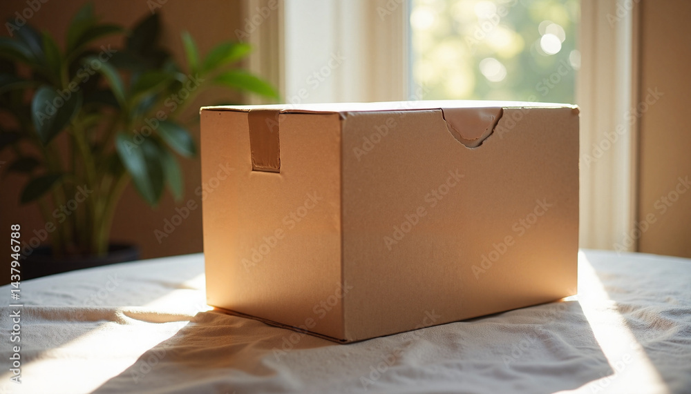 Product Packaging Box for Black Friday in a Cozy Setting