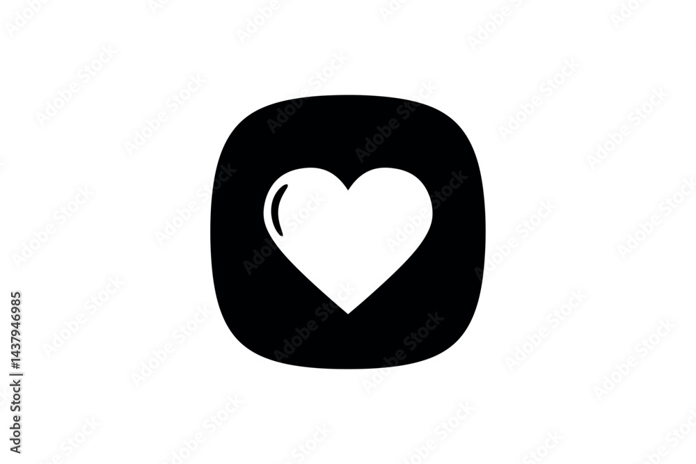 heart icon isolated on white background heart icon isolated on white background