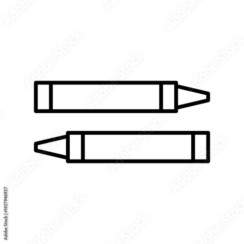 crayon line icon