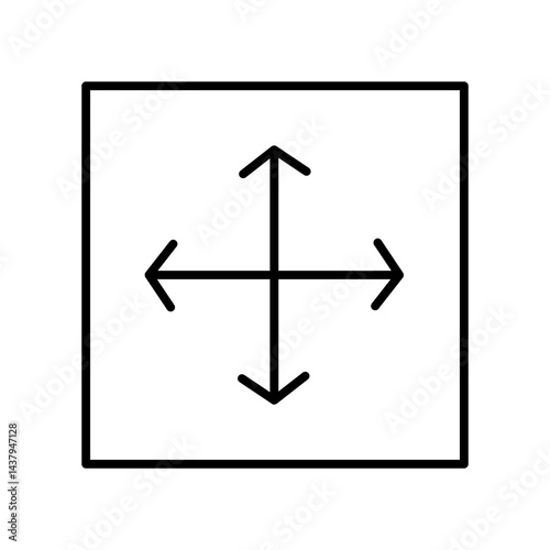 resizing line icon