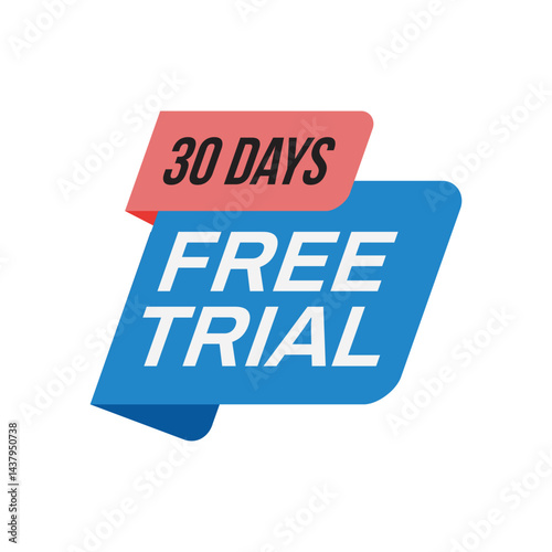 30 days free trial banner design for promotion.