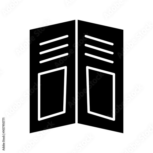 pamphlet glyph icon