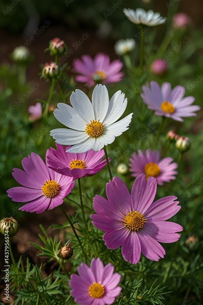 Fototapeta premium pink cosmos flower