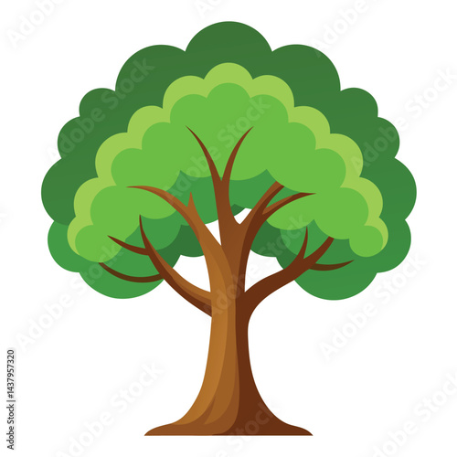 Elm trees icon on white background 