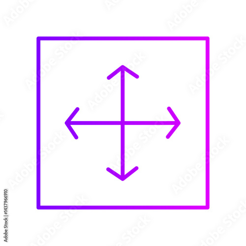 resizing gradient icon