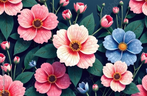 Wallpaper Mural Fashion illustration  pattern Torontodigital.ca