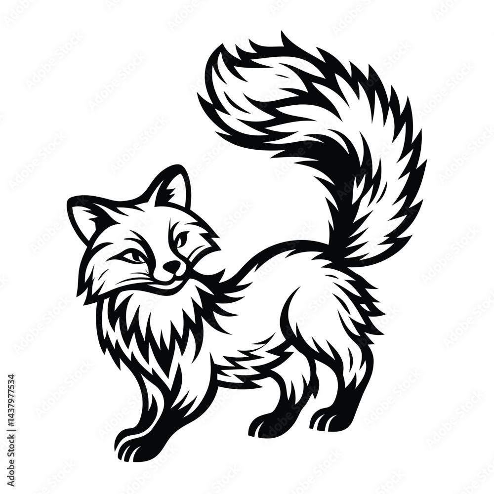 fox silhouette fox silhouette