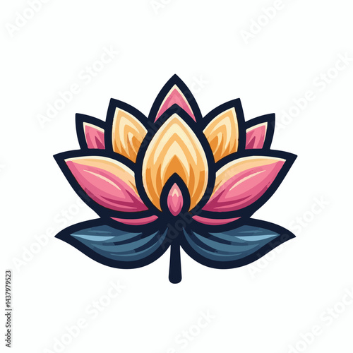 lotus, flower, beauty, vector, nature, floral, blossom, leaf, illustration, icon, plant, natural, meditation, bloom, petal, design, spa, isolated, art, flora, background, decoration, lily, pink, zen, 