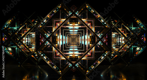 Infinite Reflections A Stunning Display of Geometric Illusions and Symmetry