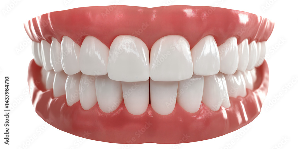 Obraz premium teeth isolated on transparent background
