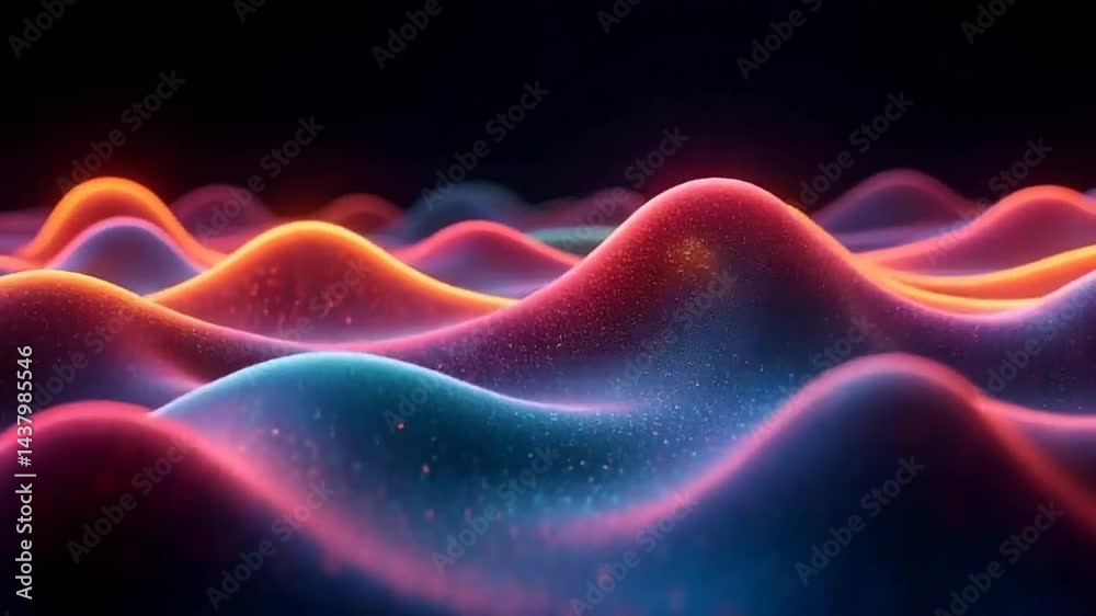 Multicolored Sound Waves Visualized in Slow Motion Multicolored Sound Waves Visualized in Slow Motion