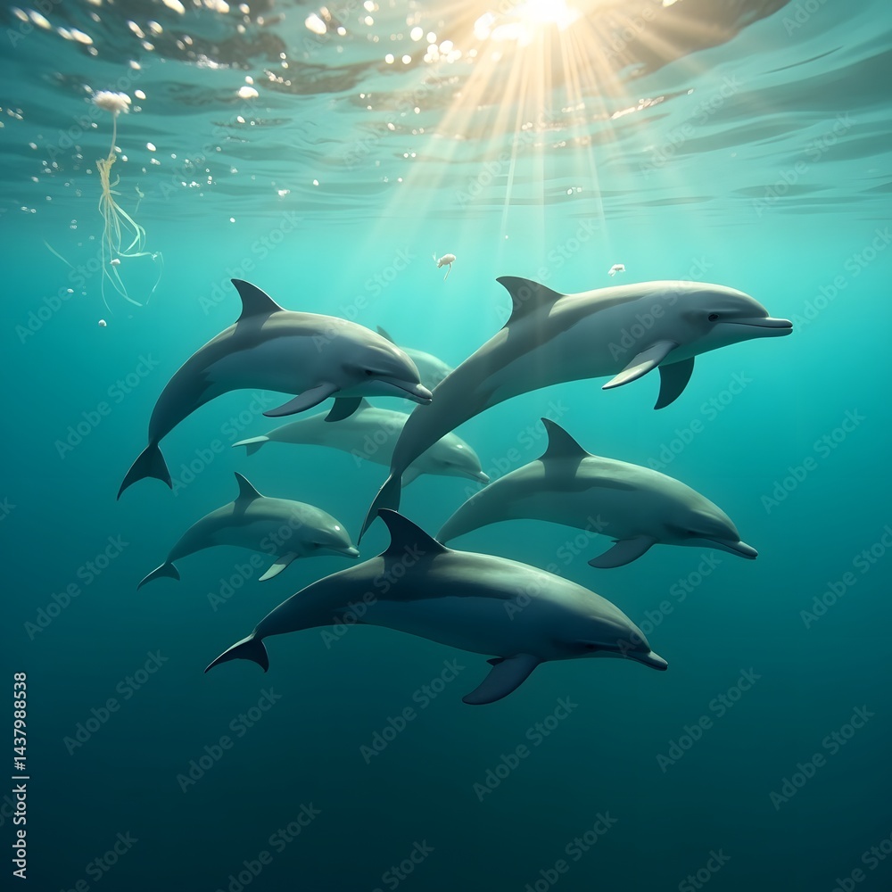 Fototapeta premium dolphin in the water