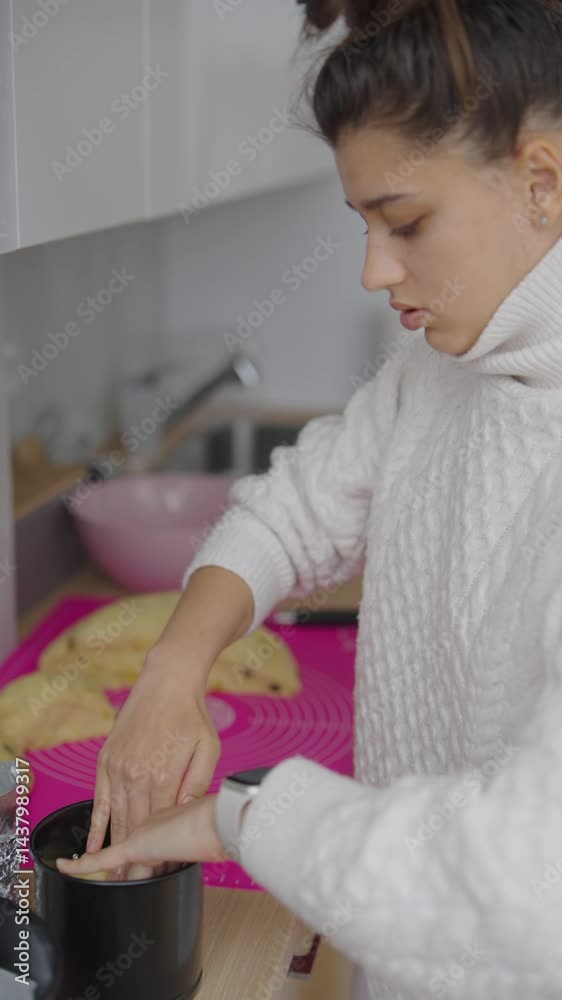 Baking Process Preparing Dough in a Modern Kitchen for all your delicious creations today Baking Process Preparing Dough in a Modern Kitchen for all your delicious creations today