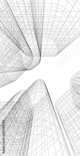 Architecture building. Design background vector illustration