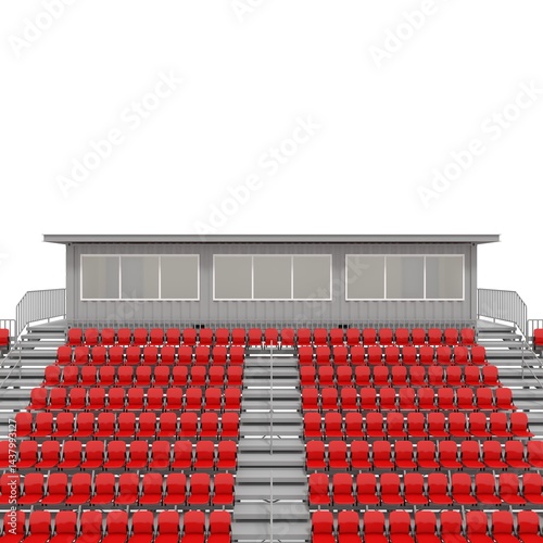 3d render Bleachers design element. Furniture