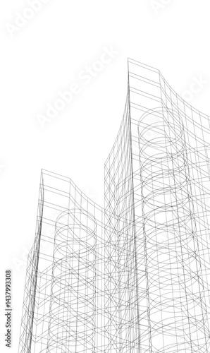 Architecture building. Design background vector illustration