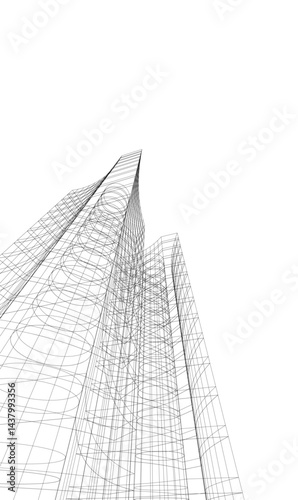 Architecture building. Design background vector illustration