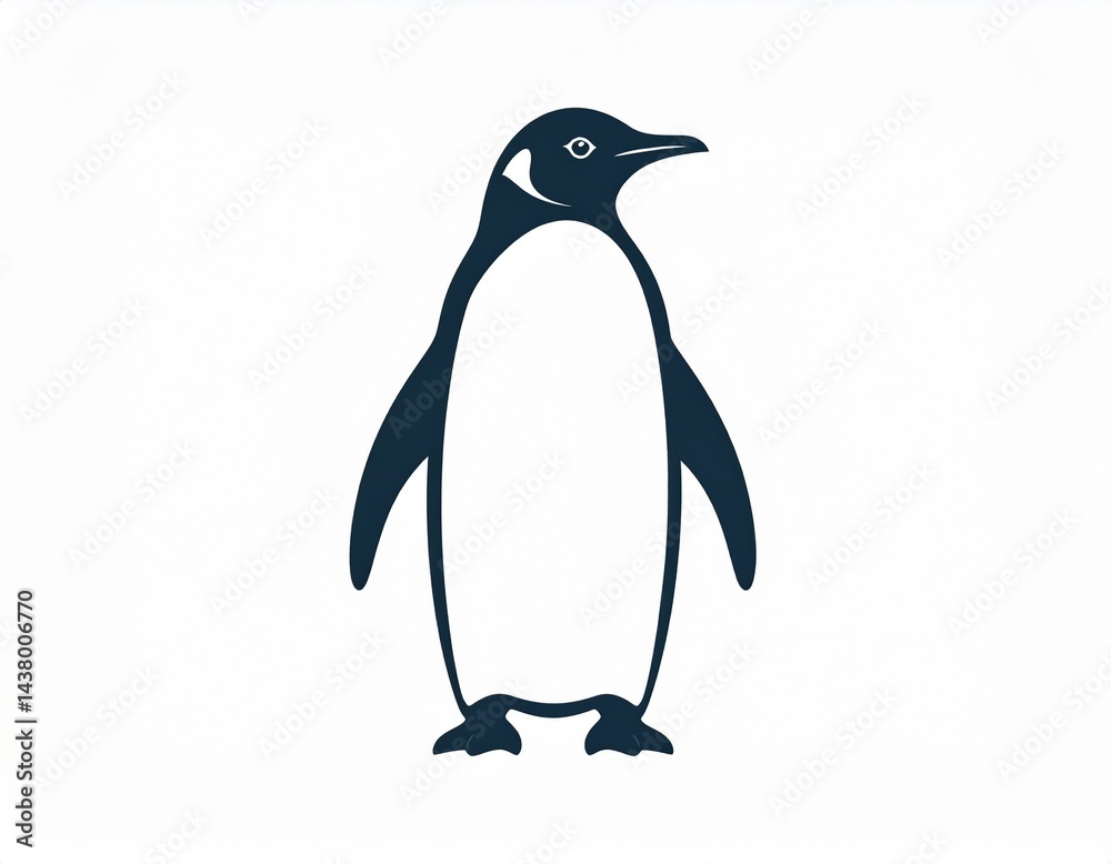 Naklejka premium Penguin