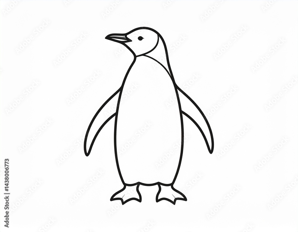 Naklejka premium Penguin