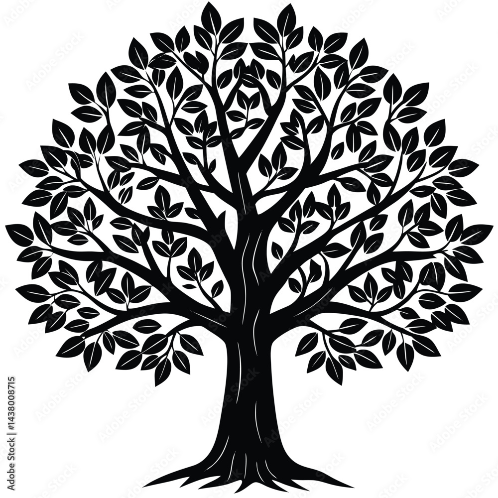 Obraz premium Alder trees icon on white background 