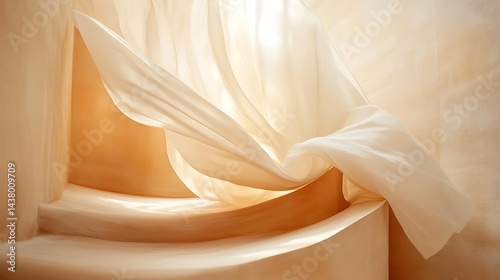 Sheer Curtains with Sunlight, Window, and Room.