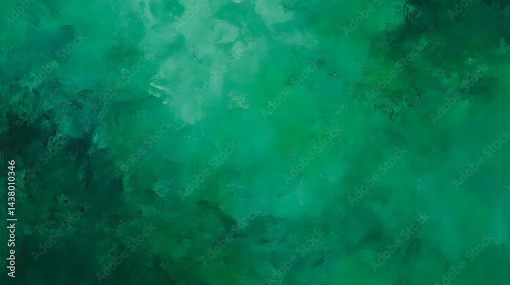 Obraz premium Abstract teal and emerald green mottled background.