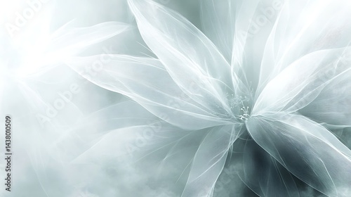 Sheer Fabric Flower Detail.
