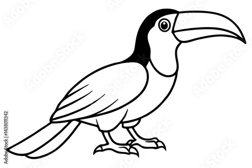 Minimalist Toucan Vector