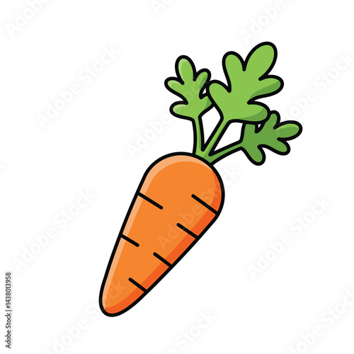 Drawing carrots cartoon Vector designs vegetables 