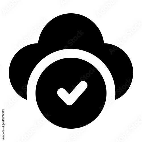 cloud computing icon for illustration