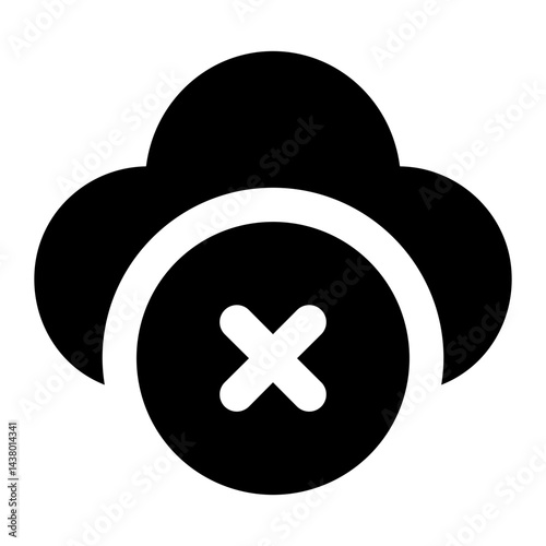 cloud computing icon for illustration