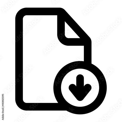 download file icon for illustration