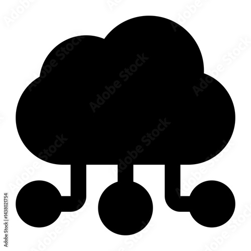 cloud sharing icon for illustration