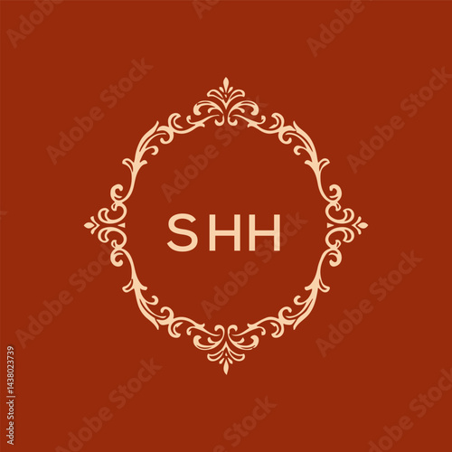 SHH Letter Initial Logo Design Template Vector Illustration
