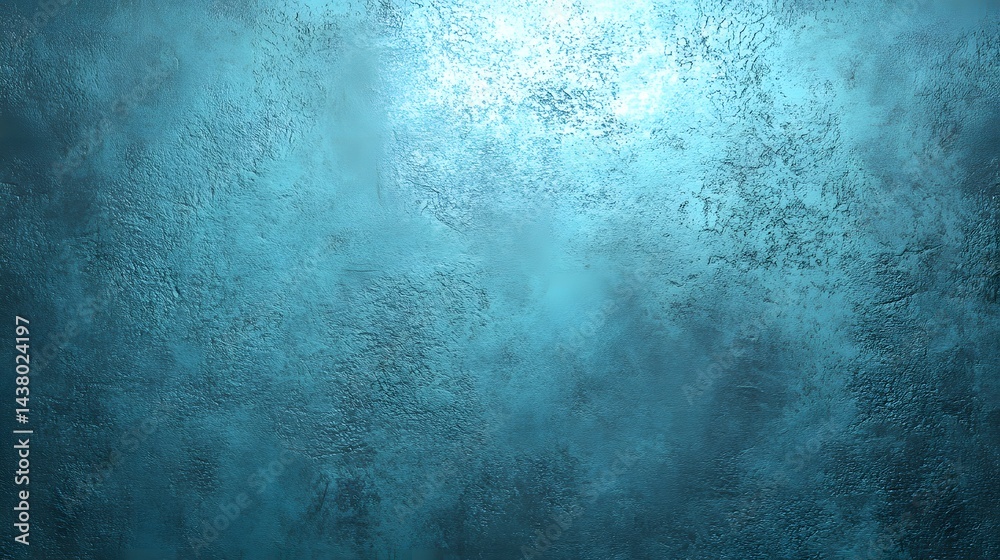 Obraz premium Azure textured surface with a diffused light source.