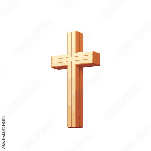 Wooden Cross Symbol Representation  