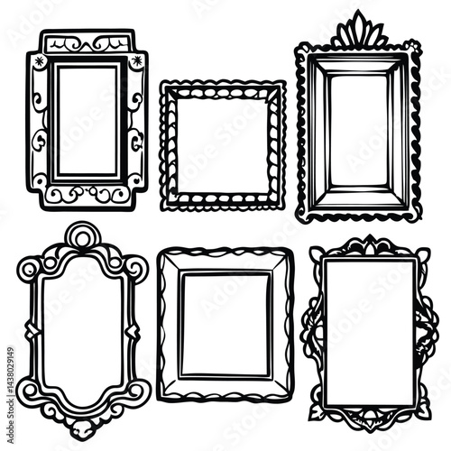 Collection of decorative picture frames