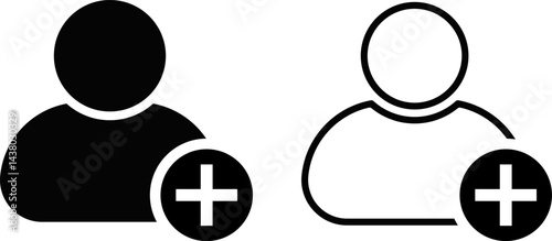 add to friends icon. avatar icon set. Profile icons. new user signs. people collection symbol
