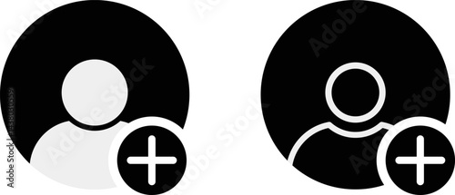 add to friends icon. people collection symbol. avatar icon set. Profile icons. new user signs
