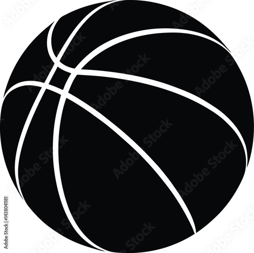 Basketball Silhouette White Background
