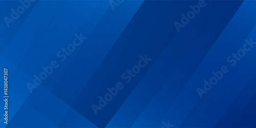 Abstract blue background with glowing geometric lines. Modern blue gradient square shape design. Futuristic technology concept. Suit for brochure,