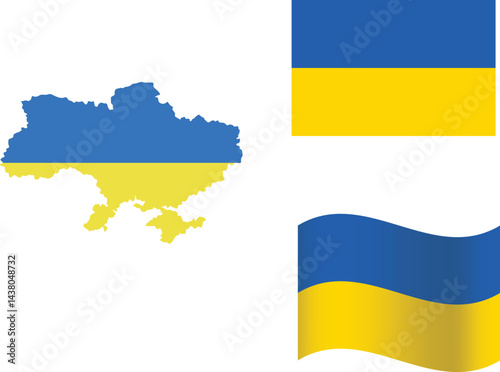  flag with blue and yellow colors, paired with country map. Clean, modern design ideal for educational, political, or patriotic content. Fully scalable and high-quality.