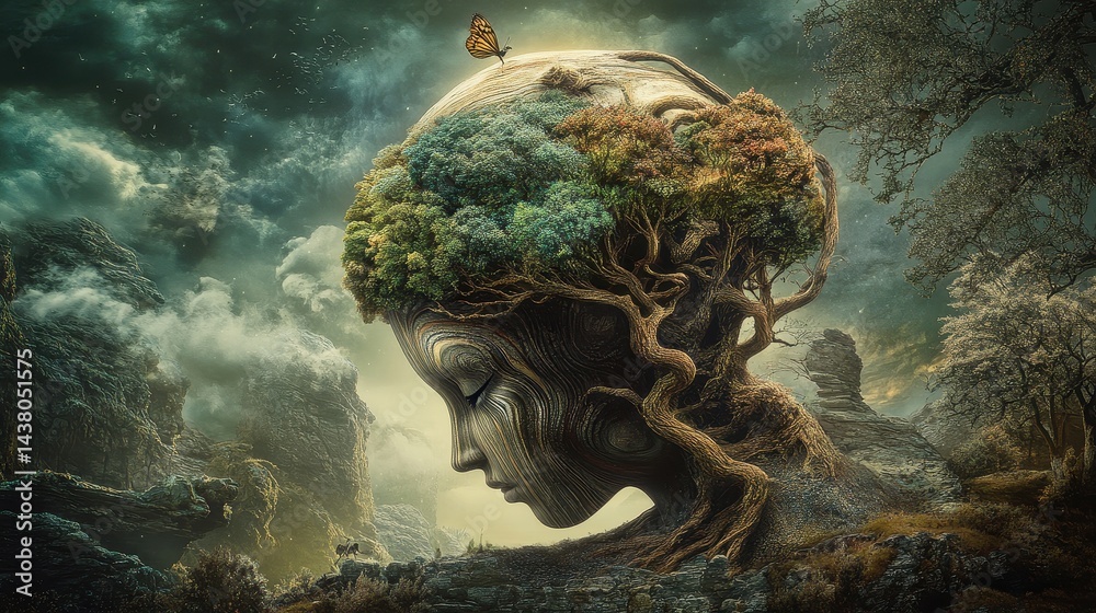 Nurturing the Mind, A Surreal Journey of Education and Growth.