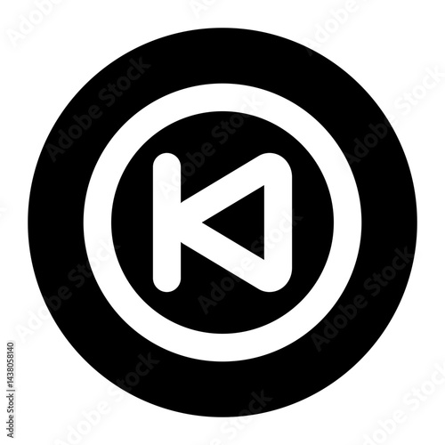 backward icon for illustration