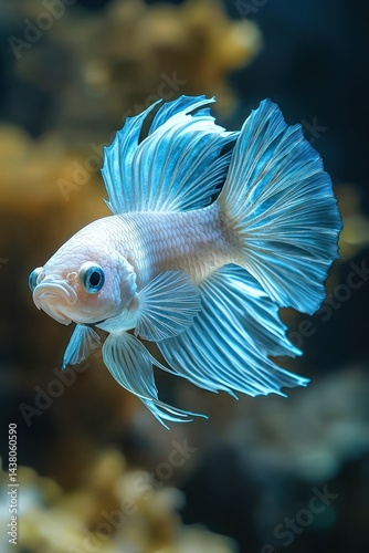Furry betta fish photo