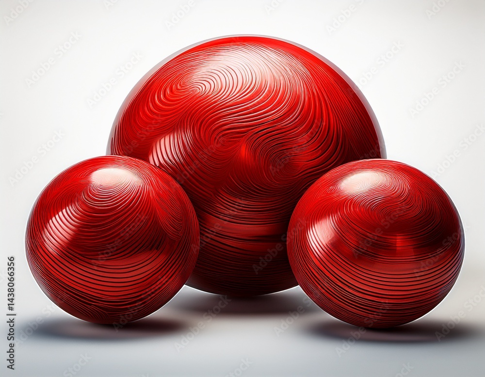 vibrant red spheres modern textured orbs isolated on a crisp white background for graphic design vibrant red spheres modern textured orbs isolated on a crisp white background for graphic design